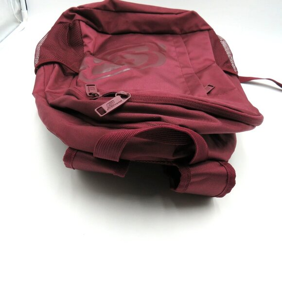 Skechers Burgundy 17" Backpack Mesh Pockets Padded Straps Durable Design - Picture 10 of 10